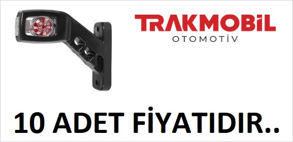 3 YÖNLÜ BOYNUZ LAMBA ORTA 14 LEDLİ  (10 ADET)