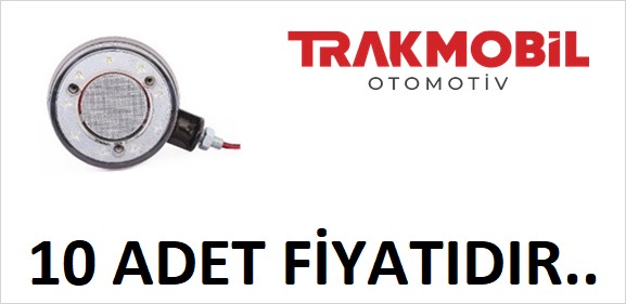 AYNA ALTI KÜPE LAMBA 30 LEDLİ İÇİ DOLU (10 ADET) Kırmızı - Beyaz