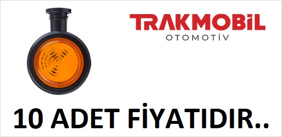 AYNA ALTI KÜPE LAMBA LEDLİ (10 ADET) Sarı - Kırmızı