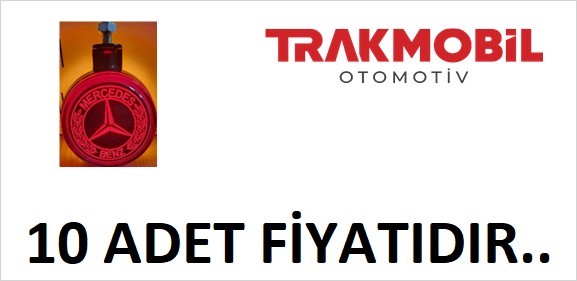 AYNA ALTI KÜPE LAMBA LOGOLU (DAF-FORD-IVECO-MAN-MERCEDES-RENAULT-SCANIA-VOLVO) (10 ADET) Sarı - Kırmızı