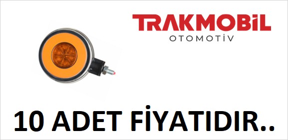 AYNA ALTI KÜPE LAMBA SİNYALLİ NEON (10 ADET) Sarı - Kırmızı