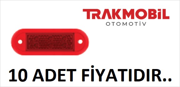 BASAMAK LAMBA 6 LEDLİ (10 ADET) Kırmızı