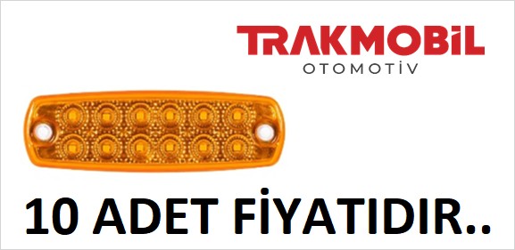 ÇAKAR LAMBA 12 LEDLİ (10 ADET) Sarı