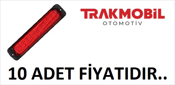 ÇAKAR LAMBA 24 LEDLİ UZUN 5 FONKSİYONLU (10 ADET) Kırmızı