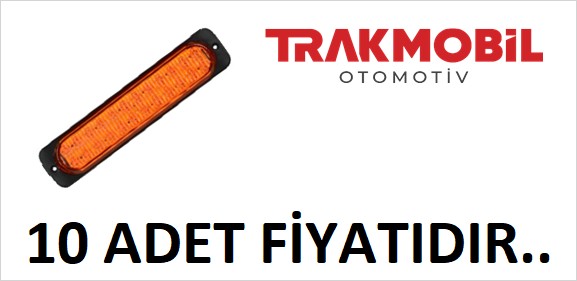 ÇAKAR LAMBA 24 LEDLİ UZUN TEK FONKSİYONLU (10 ADET) Sarı