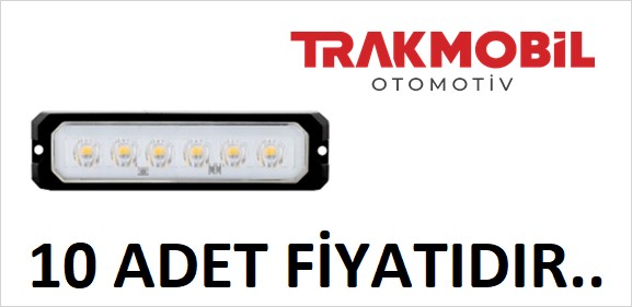 DEKOR LAMBA 6 LEDLİ MERCEKLİ (10 ADET) Beyaz