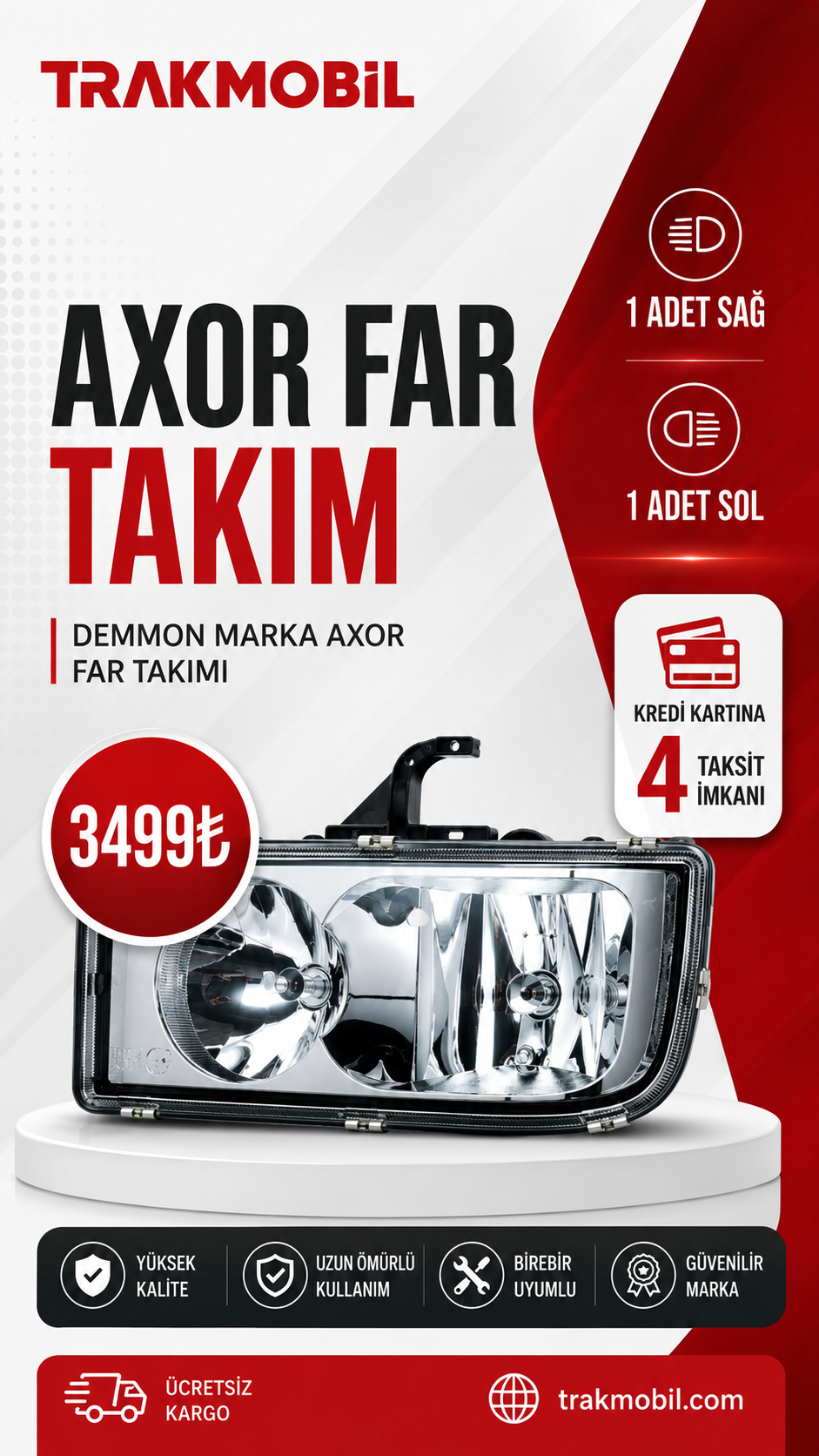 DEMMON AXOR FAR SET ( 1 SAĞ - 1 SOL )