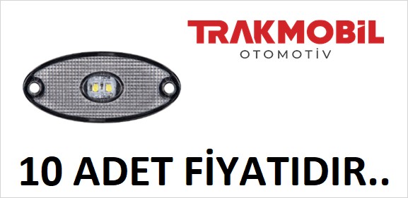 DORSE İŞARET LAMBA 2 LEDLİ  (10 ADET) Beyaz