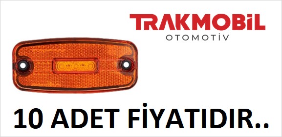 EURO YAN İŞARET LAMBA 3 LEDLİ (10 ADET) Sarı