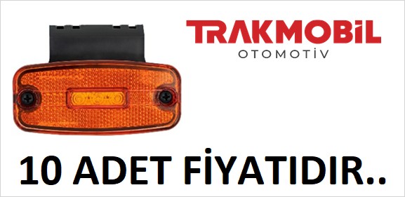 EURO YAN İŞARET LAMBA 3 LEDLİ BRAKETLİ (10 ADET) Sarı