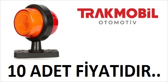 GENİŞ MAKSİ TAKOZ LAMBA DÖNER TABANLI NEON (10 ADET) Sarı - Kırmızı