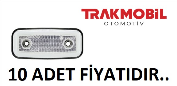 GENİŞ NEON LAMBA (10 ADET) Beyaz