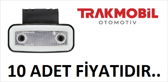 GENİŞ NEON LAMBA BRAKETLİ (10 ADET) Beyaz