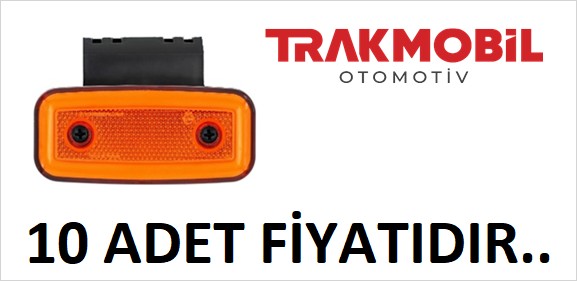 GENİŞ NEON LAMBA BRAKETLİ (10 ADET) Sarı