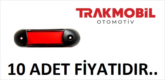 İZ LAMBA NEON - UNIVERSAL (10 ADET) Kırmızı