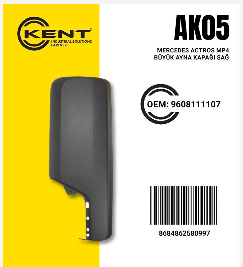 KENT MERCEDES MP4 KANALLI BÜYÜK AYNA KAPAĞI SAĞ