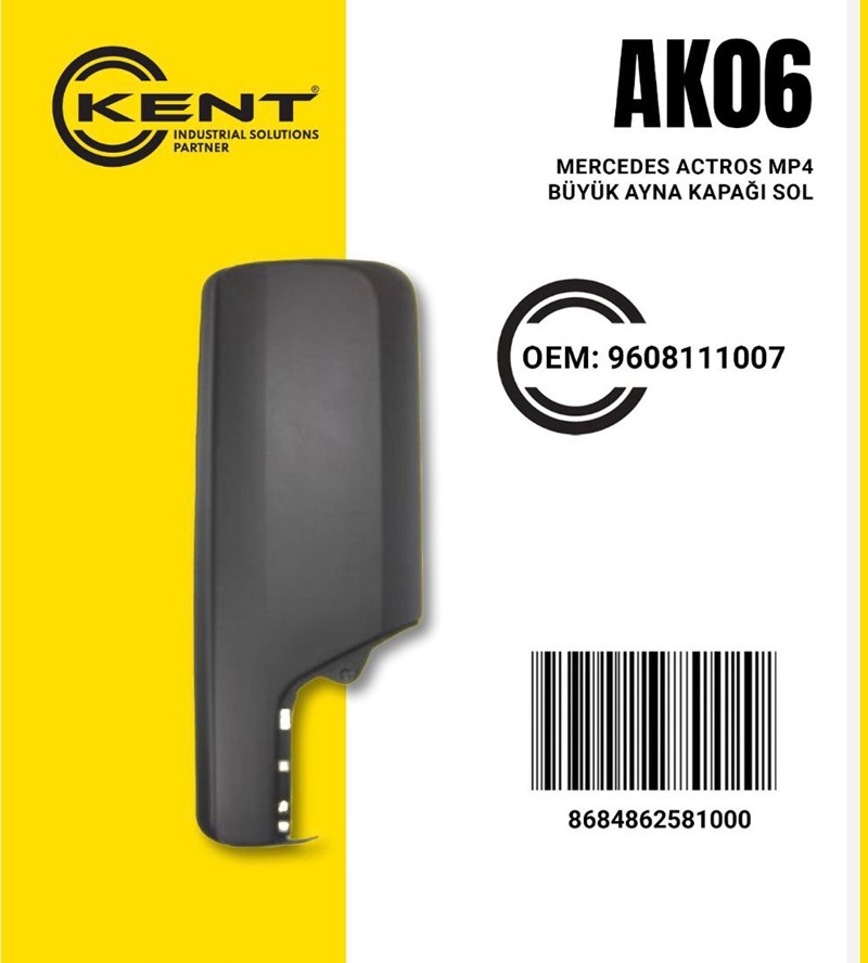 KENT MERCEDES MP4 KANALLI BÜYÜK AYNA KAPAĞI SOL