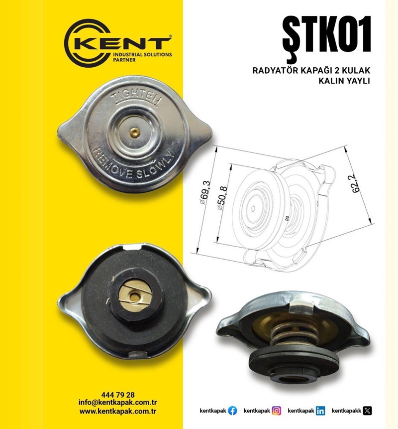 KENT RADYATÖR KAPAĞI 2 KULAK
