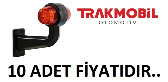 MAKSİ EĞRİ LAMBA LEDLİ UZUN 20CM (10 ADET) Sarı - Kırmızı