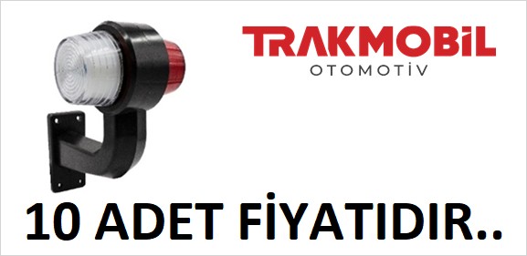 MAKSİ EĞRİ LAMBA NEON 16CM (10 ADET) Kırmızı - Beyaz