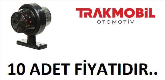 MAKSİ TAKOZ LAMBA FÜME CAM (10 ADET) Sarı - Kırmızı