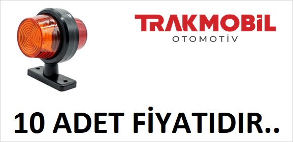 MAKSİ TAKOZ LAMBA LEDLİ (10 ADET) Sarı - Kırmızı