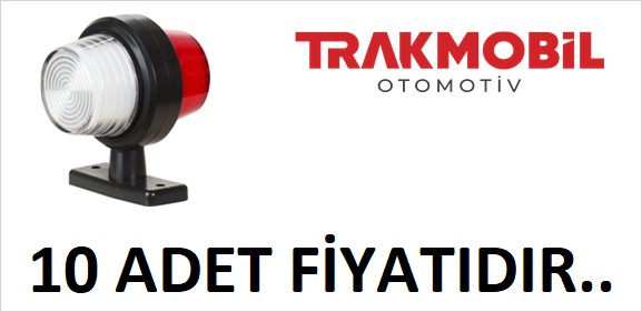 MAKSİ TAKOZ LAMBA NEON (10 ADET) Kırmızı - Beyaz