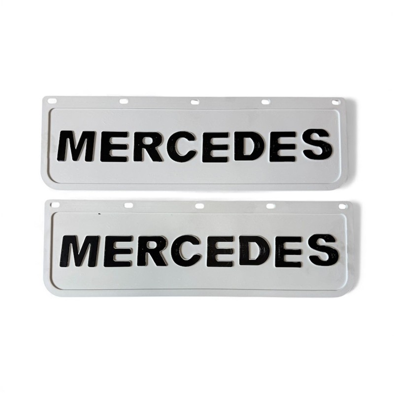 MERCEDES ÖN TOZLUK BEYAZ (19X61CM) 1 TAKIM ( 2 ADET )