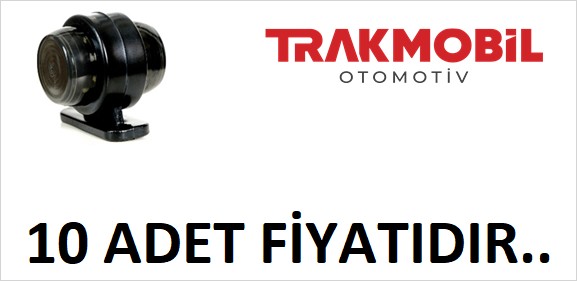 MİNİ DÜZ LAMBA 18 LEDLİ FÜME CAM (10 ADET) Sarı - Kırmızı