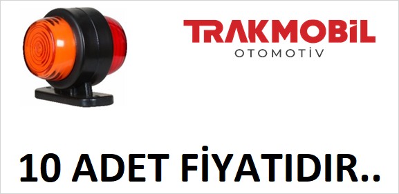 MİNİ DÜZ LAMBA NEON (10 ADET) Sarı - Kırmızı