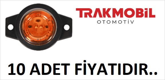 MİNİ İŞARET LAMBA 6 LEDLİ (10 ADET) Sarı