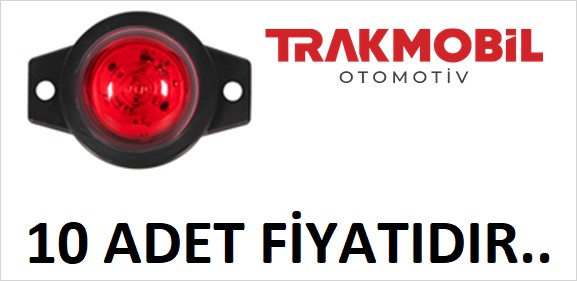 MİNİ İŞARET LAMBA TEK LEDLİ (10 ADET) Kırmızı