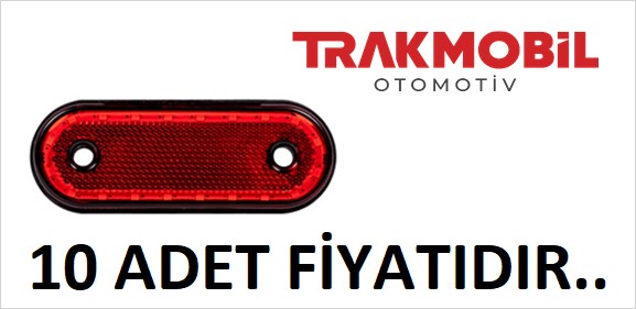 OVAL LAMBA 20 LEDLİ (10 ADET) Kırmızı