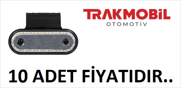 OVAL LAMBA 20 LEDLİ BRAKETLİ (10 ADET) Beyaz