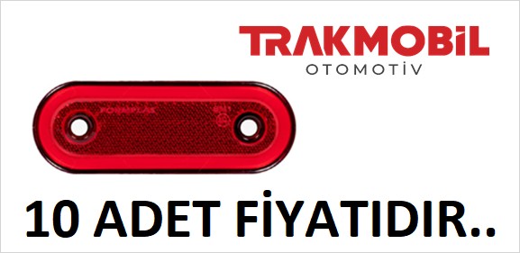 OVAL LAMBA 20 LEDLİ NEON (10 ADET) Kırmızı