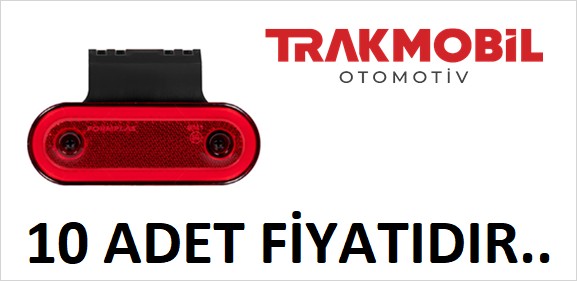 OVAL LAMBA 20 LEDLİ NEON BRAKETLİ (10 ADET) Kırmızı