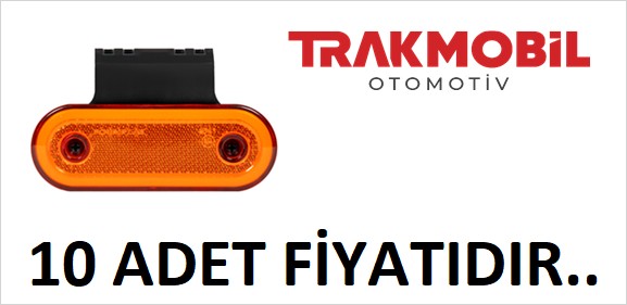 OVAL LAMBA 20 LEDLİ NEON BRAKETLİ (10 ADET) Sarı