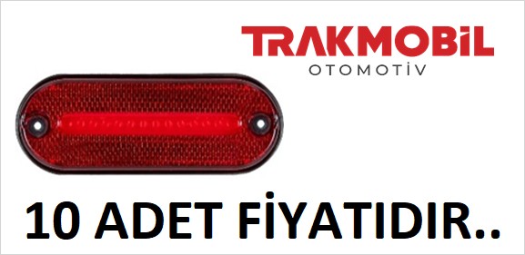 OVAL LAMBA NEON (10 ADET) Kırmızı