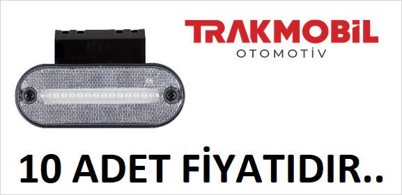 OVAL LAMBA NEON BRAKETLİ (10 ADET) Beyaz