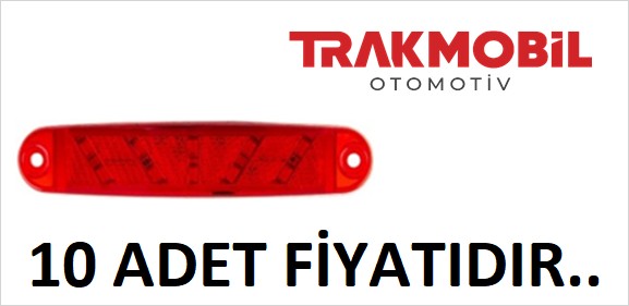 PARMAK LAMBA 10 LEDLİ (10 ADET) Kırmızı