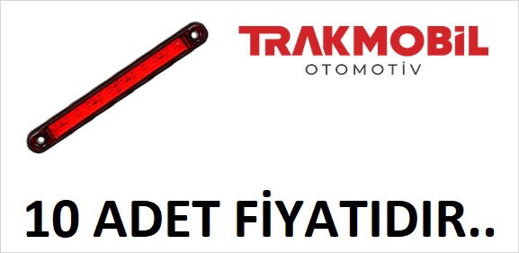 PARMAK LAMBA 12 LEDLİ 18CM (10 ADET) Kırmızı