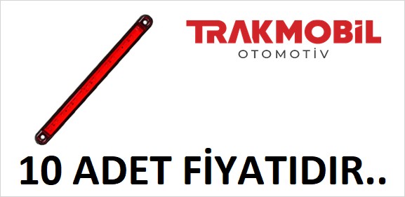 PARMAK LAMBA 15 LEDLİ 24CM (10 ADET) Kırmızı