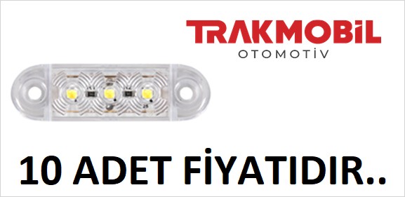 PARMAK LAMBA 3 LEDLİ (10 ADET) Beyaz