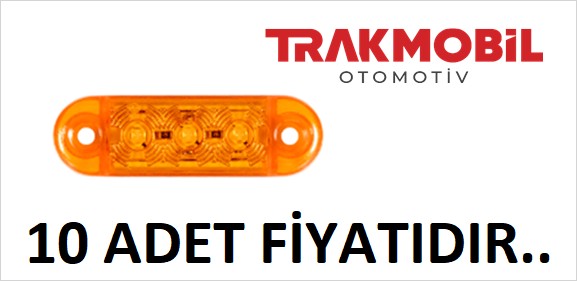 PARMAK LAMBA 3 LEDLİ (10 ADET) Sarı