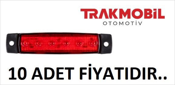 PARMAK LAMBA 6 LEDLİ (10 ADET) Kırmızı