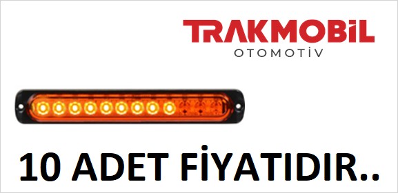 PARMAK LAMBA KAYAR LEDLİ (12 LED) (10 ADET) Sarı