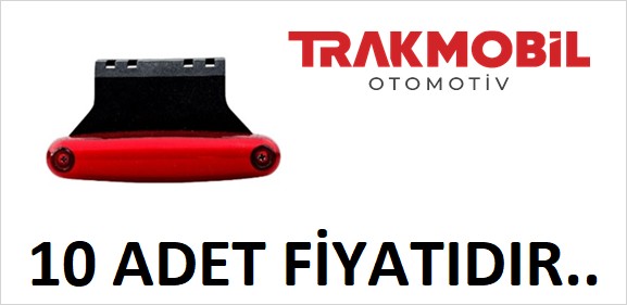 PARMAK LAMBA NEON BRAKETLİ (10 ADET) Kırmızı