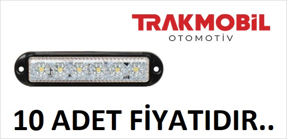 PRO LED DEKOR LAMBA 6 LEDLİ SİYAH ÇERÇEVELİ (10 ADET) Beyaz