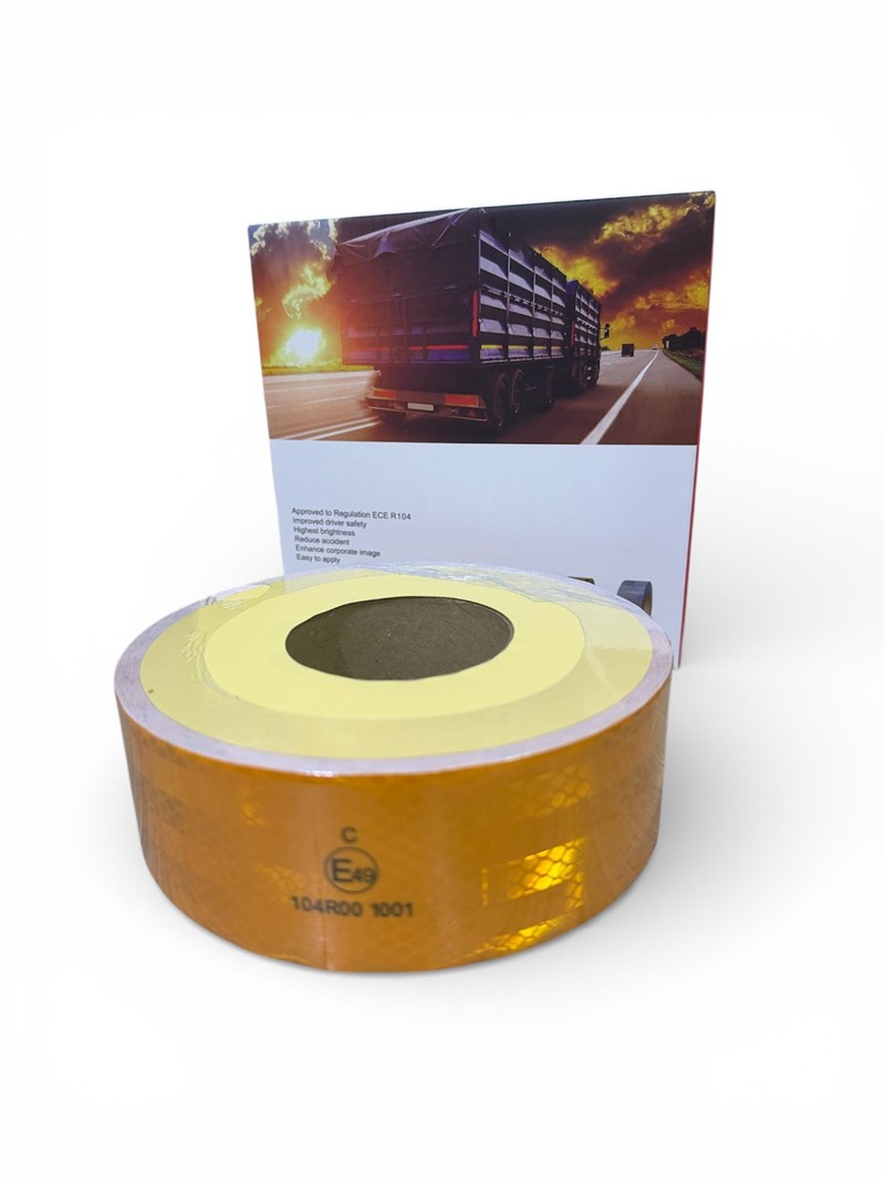 REFLEKTİF ŞERİN BANT 5,5 CM X50 MT SARI BELGELİ