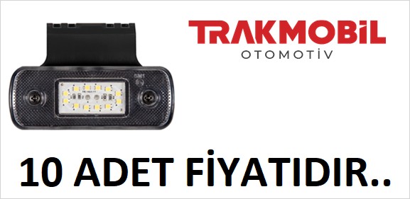 YAN İŞARET LAMBA 12 LEDLİ BRAKETLİ (10 ADET) Beyaz